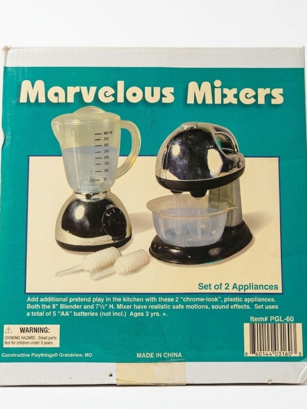Constructive Playthings Marvelous Mixers Toy Kitchen Set